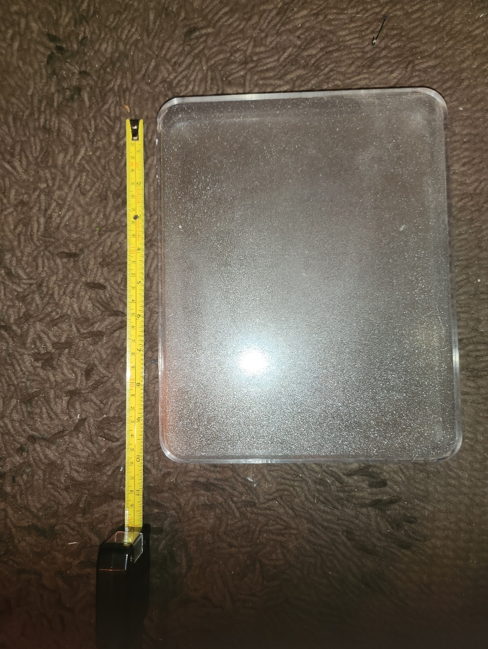 Clear Rectangular Acrylic Tray - Transparent - Picture 3 of 5